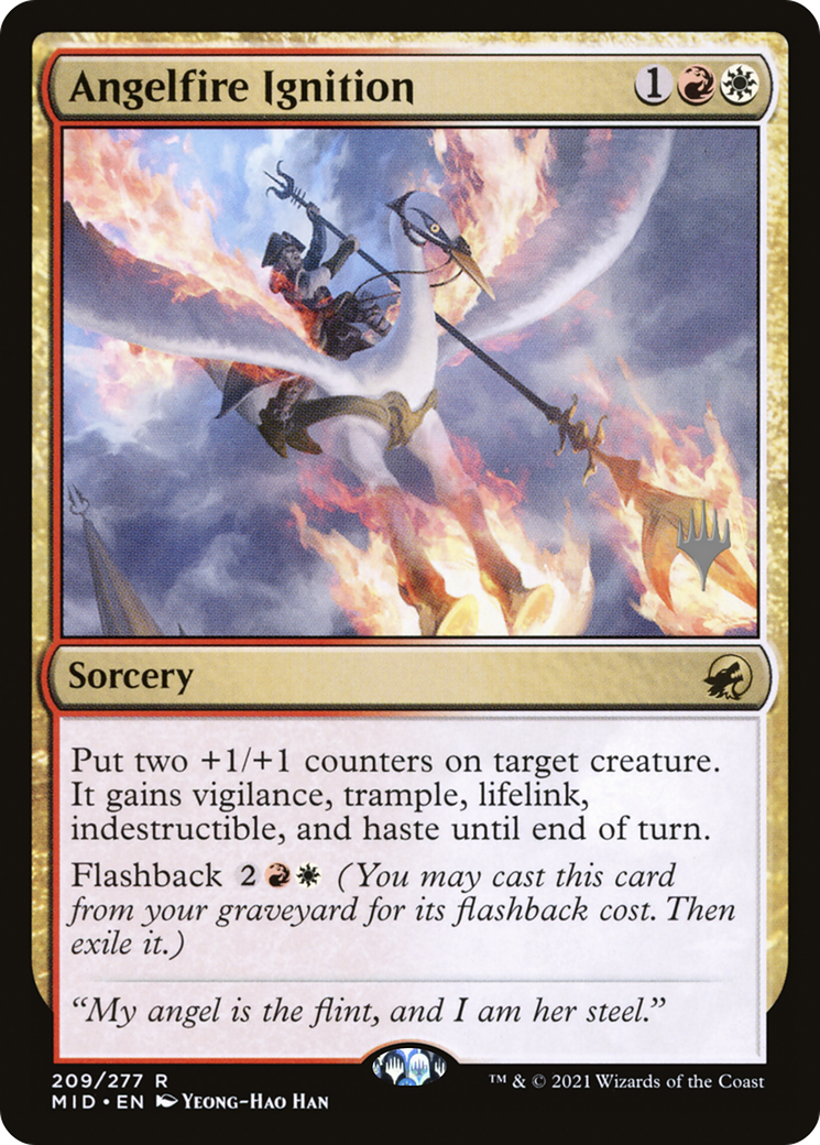 Angelfire Ignition (Promo Pack) [Innistrad: Midnight Hunt Promos] | Grognard Games
