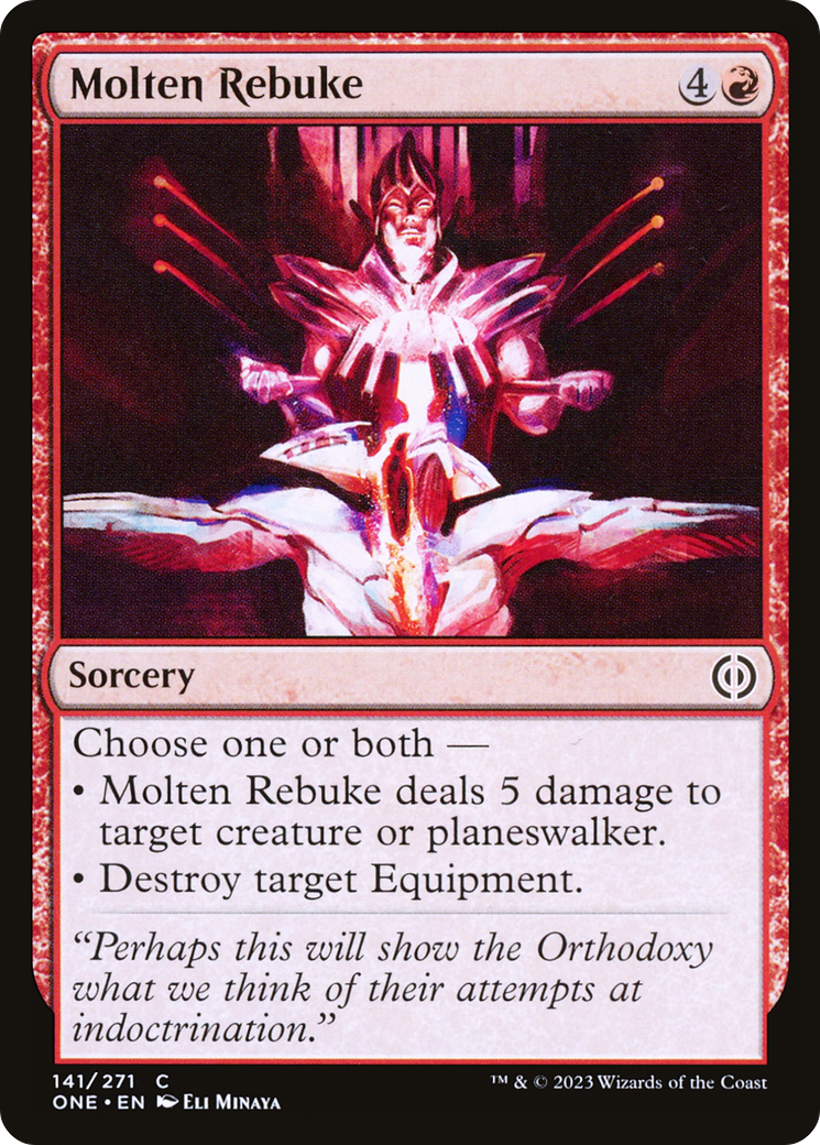 Molten Rebuke [Phyrexia: All Will Be One] | Grognard Games