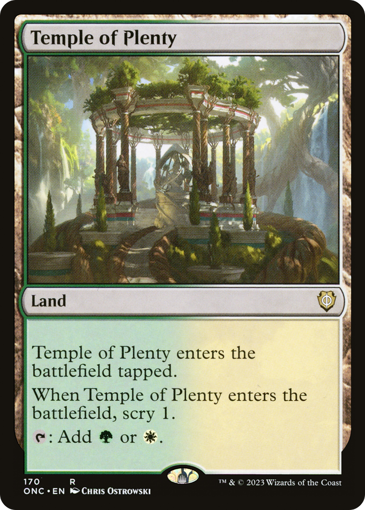 Temple of Plenty [Phyrexia: All Will Be One Commander] | Grognard Games