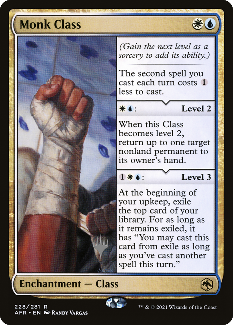 Monk Class (Promo Pack) [Dungeons & Dragons: Adventures in the Forgotten Realms Promos] | Grognard Games