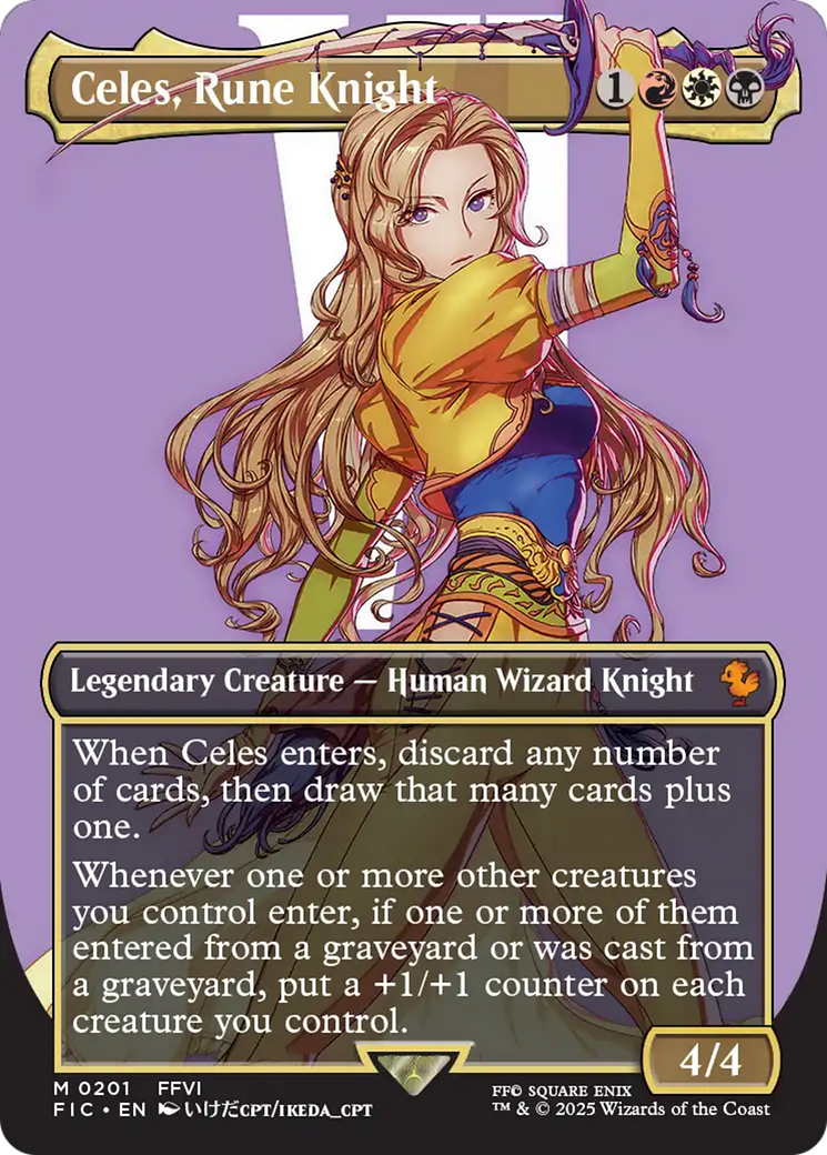 Celes, Rune Knight (Borderless) [FINAL FANTASY Commander] | Grognard Games