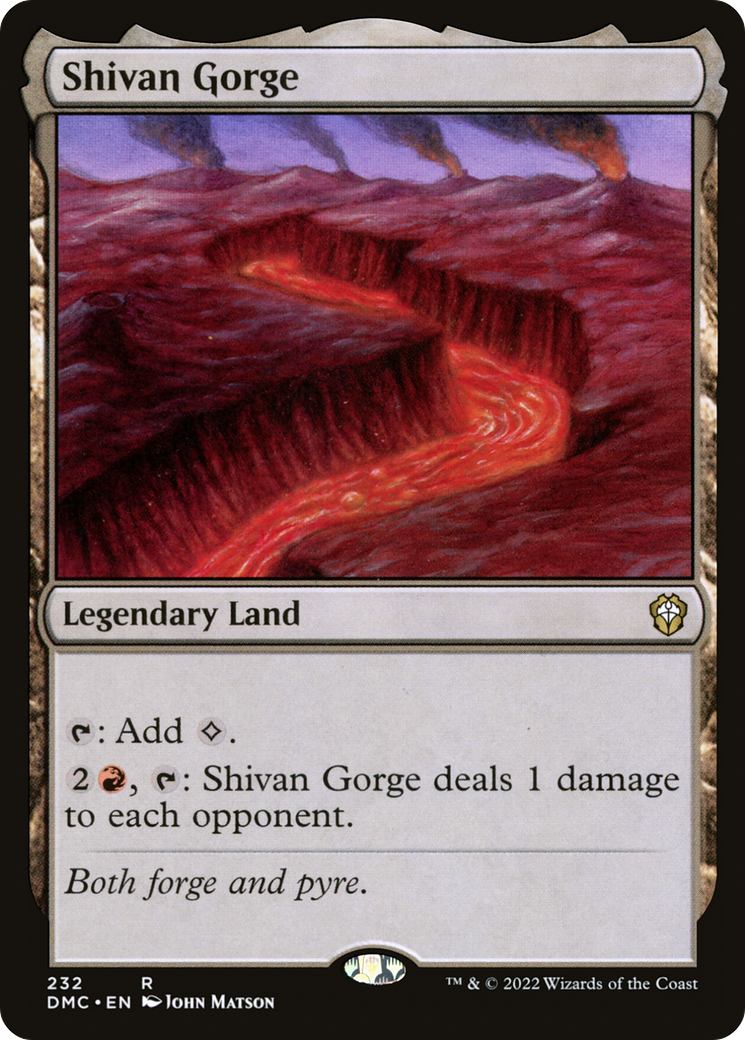 Shivan Gorge [Dominaria United Commander] | Grognard Games