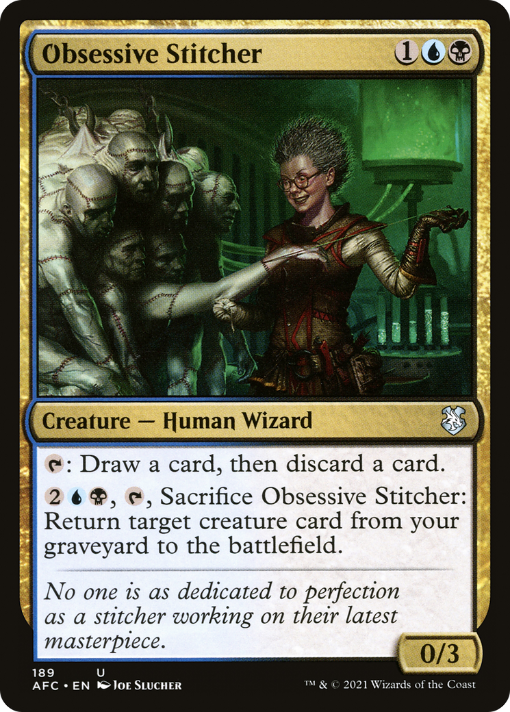 Obsessive Stitcher [Dungeons & Dragons: Adventures in the Forgotten Realms Commander] | Grognard Games