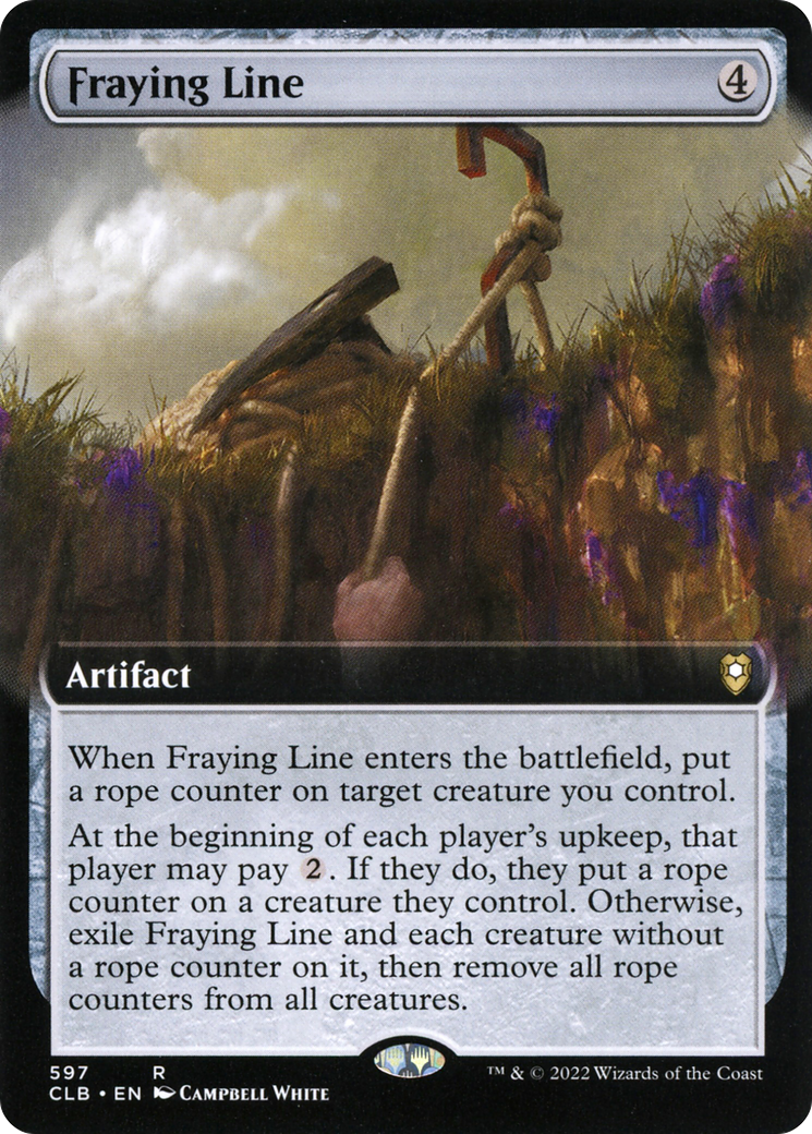 Fraying Line (Extended Art) [Commander Legends: Battle for Baldur's Gate] | Grognard Games