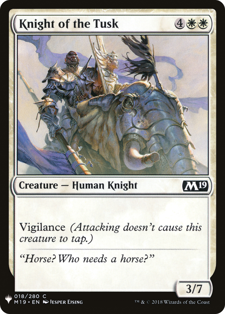 Knight of the Tusk [Mystery Booster] | Grognard Games