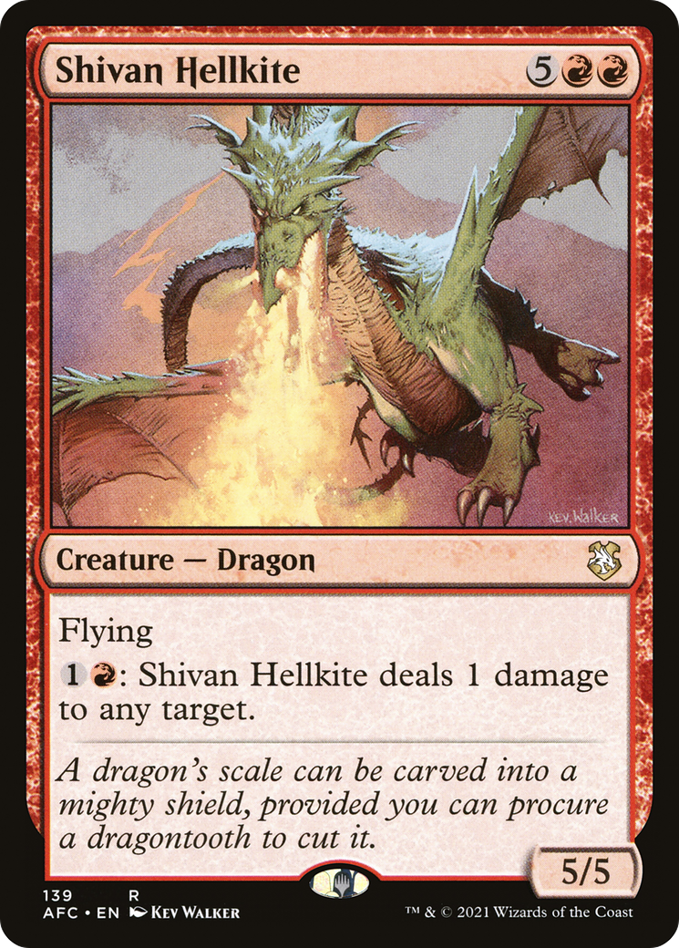 Shivan Hellkite [Dungeons & Dragons: Adventures in the Forgotten Realms Commander] | Grognard Games