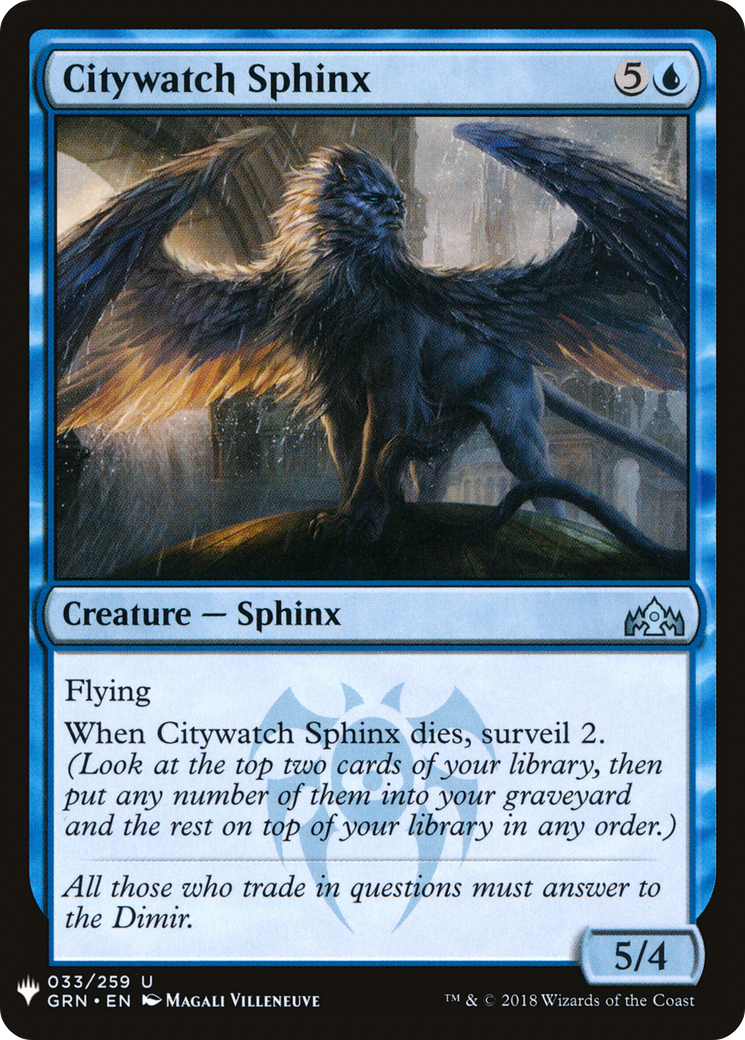 Citywatch Sphinx [Mystery Booster] | Grognard Games