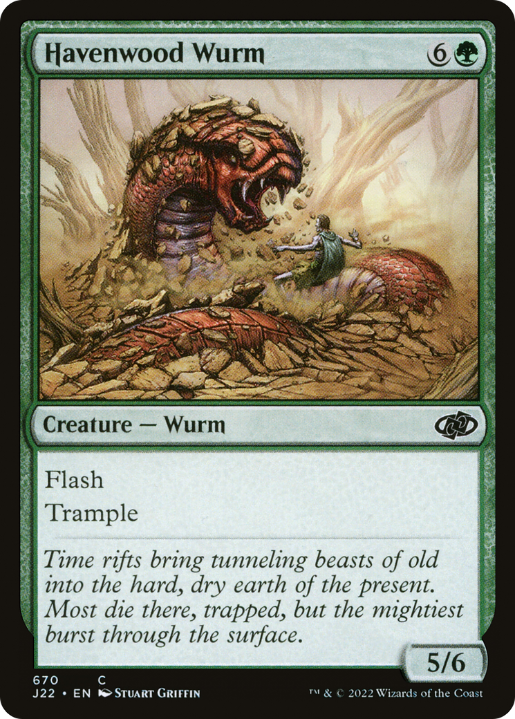 Havenwood Wurm [Jumpstart 2022] | Grognard Games