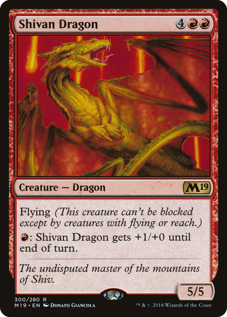 Shivan Dragon [Core Set 2019] | Grognard Games