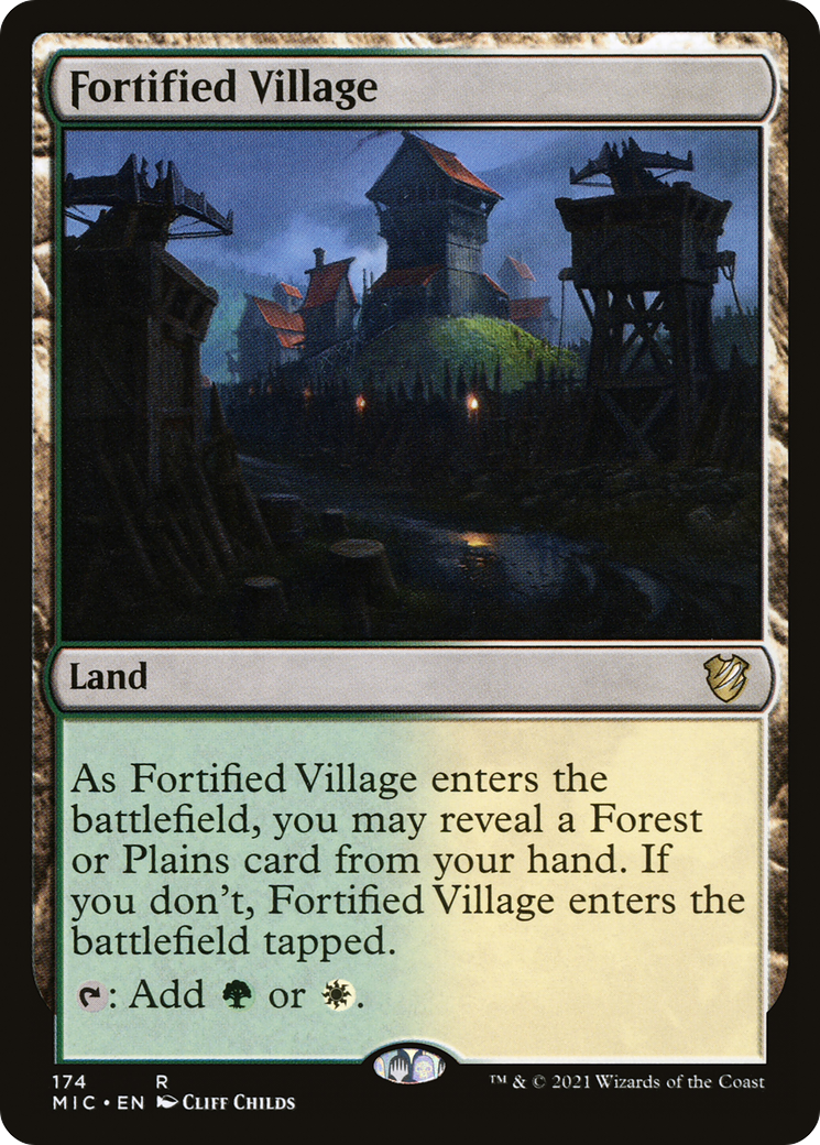 Fortified Village [Innistrad: Midnight Hunt Commander] | Grognard Games