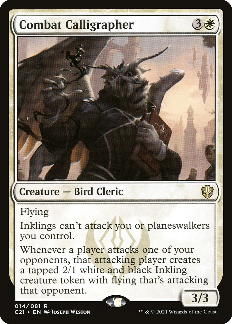 Combat Calligrapher [Commander 2021] | Grognard Games