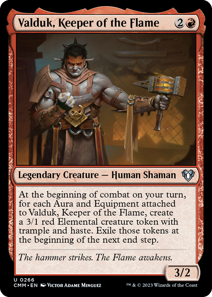 Valduk, Keeper of the Flame [Commander Masters] | Grognard Games