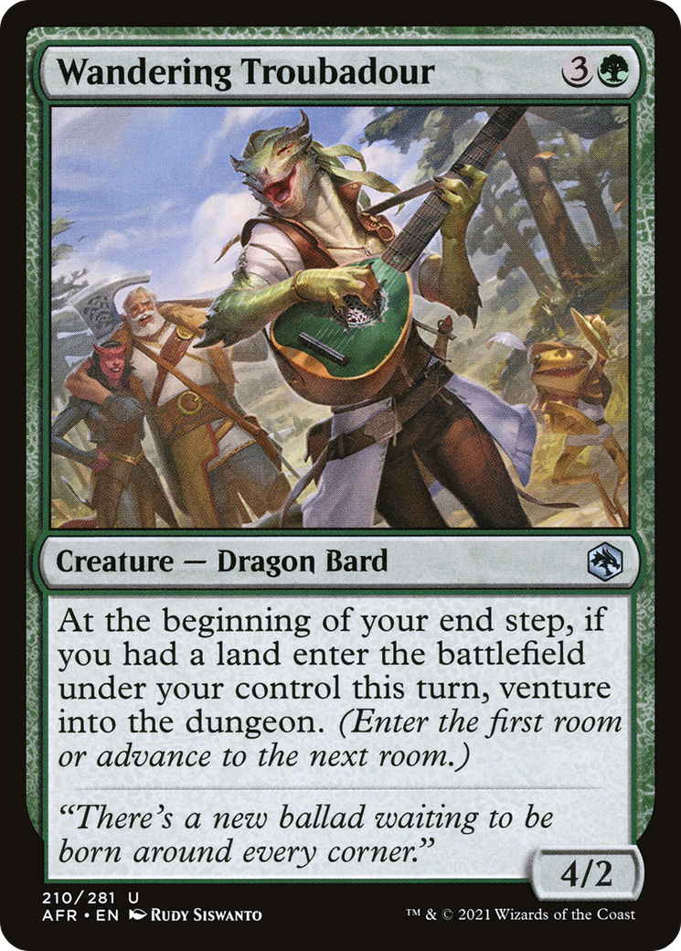 Wandering Troubadour [Dungeons & Dragons: Adventures in the Forgotten Realms] | Grognard Games