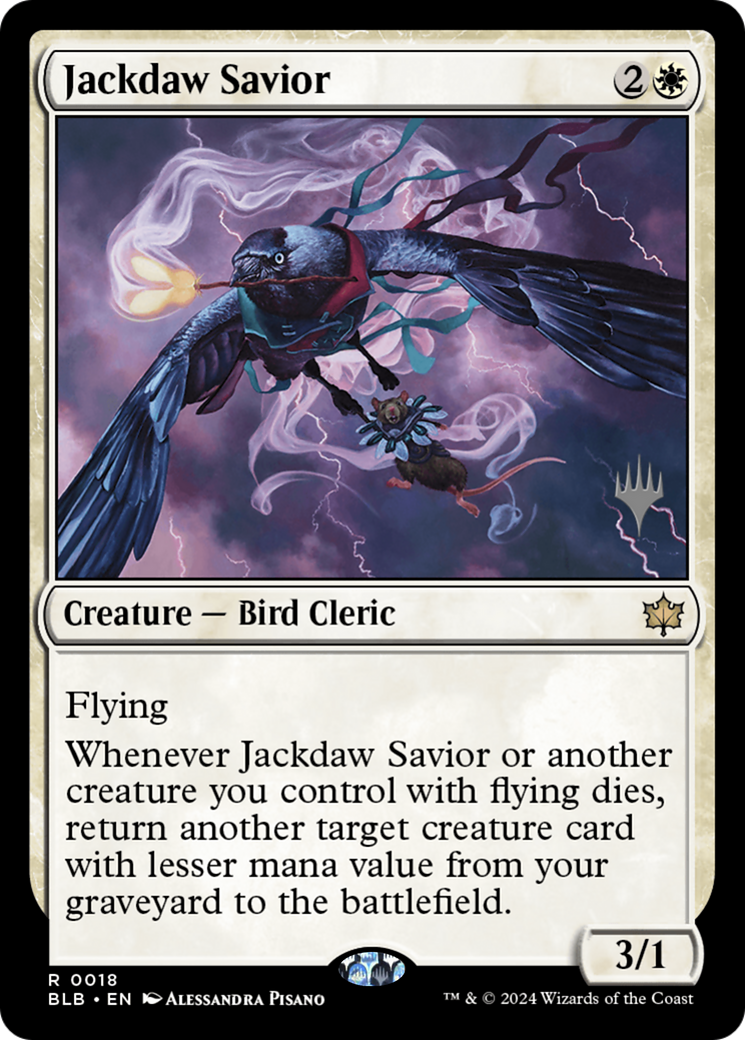 Jackdaw Savior (Promo Pack) [Bloomburrow Promos] | Grognard Games
