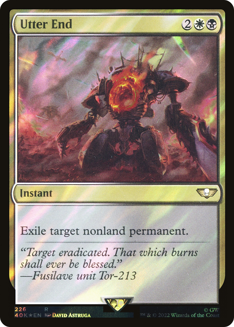 Utter End (Surge Foil) [Universes Beyond: Warhammer 40,000] | Grognard Games