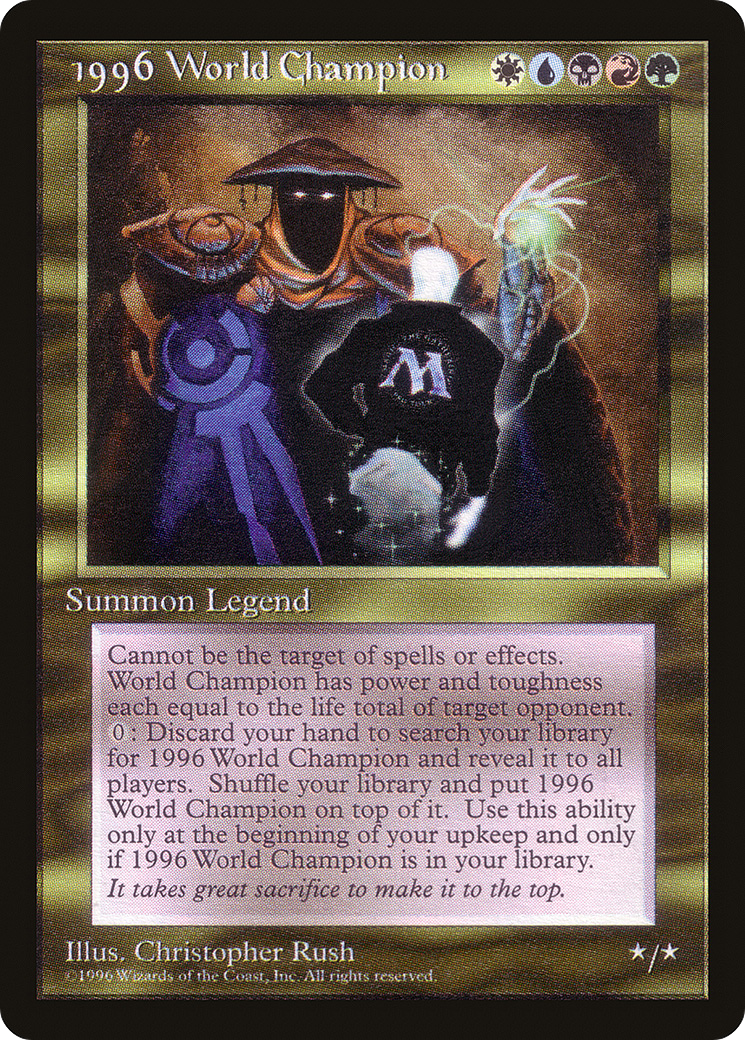 1996 World Champion [Celebration Cards] | Grognard Games