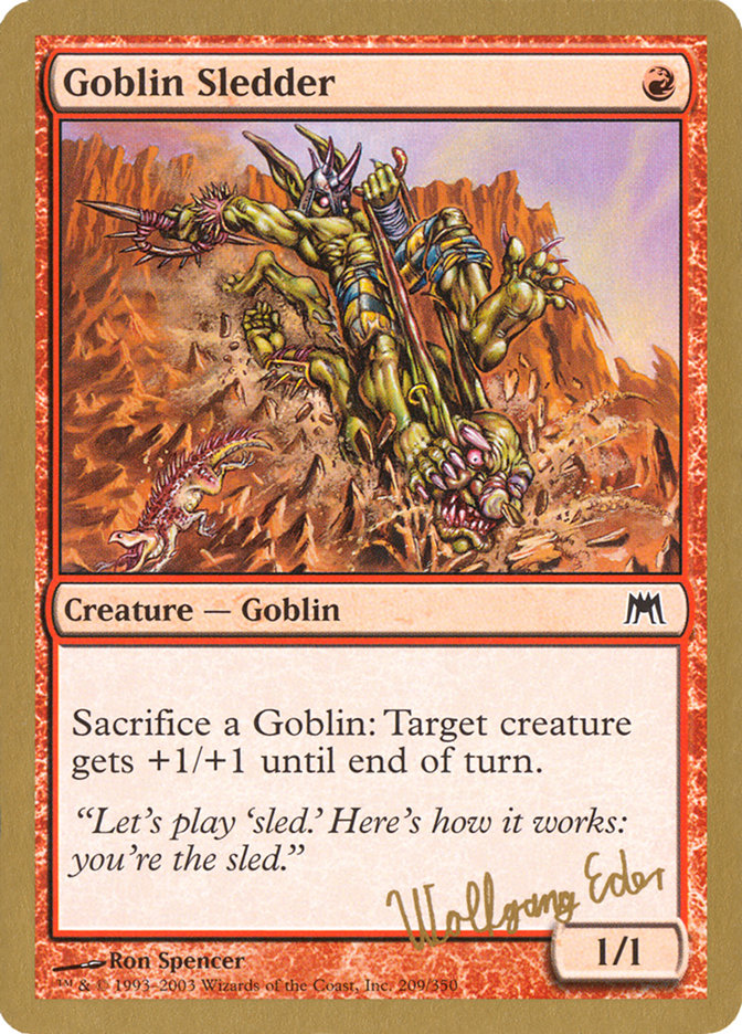 Goblin Sledder (Wolfgang Eder) [World Championship Decks 2003] | Grognard Games