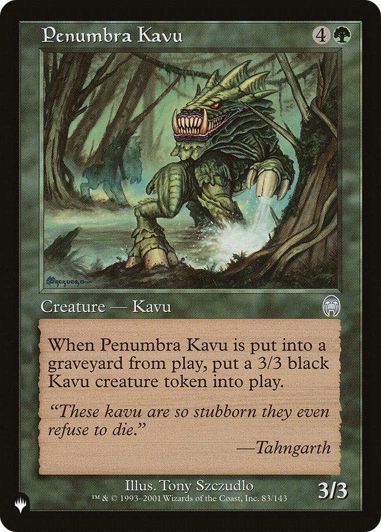 Penumbra Kavu [The List] | Grognard Games