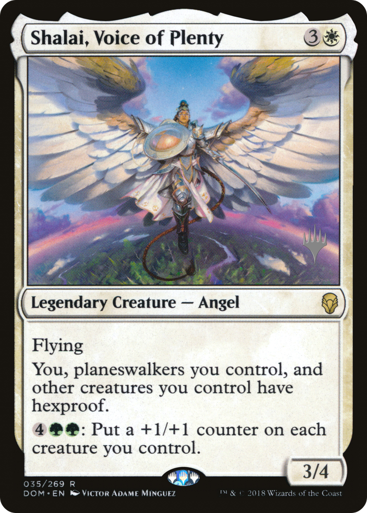 Shalai, Voice of Plenty (Promo Pack) [Dominaria Promos] | Grognard Games
