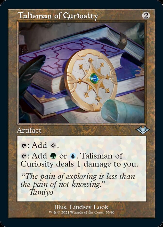 Talisman of Curiosity (Retro Foil Etched) [Modern Horizons] | Grognard Games