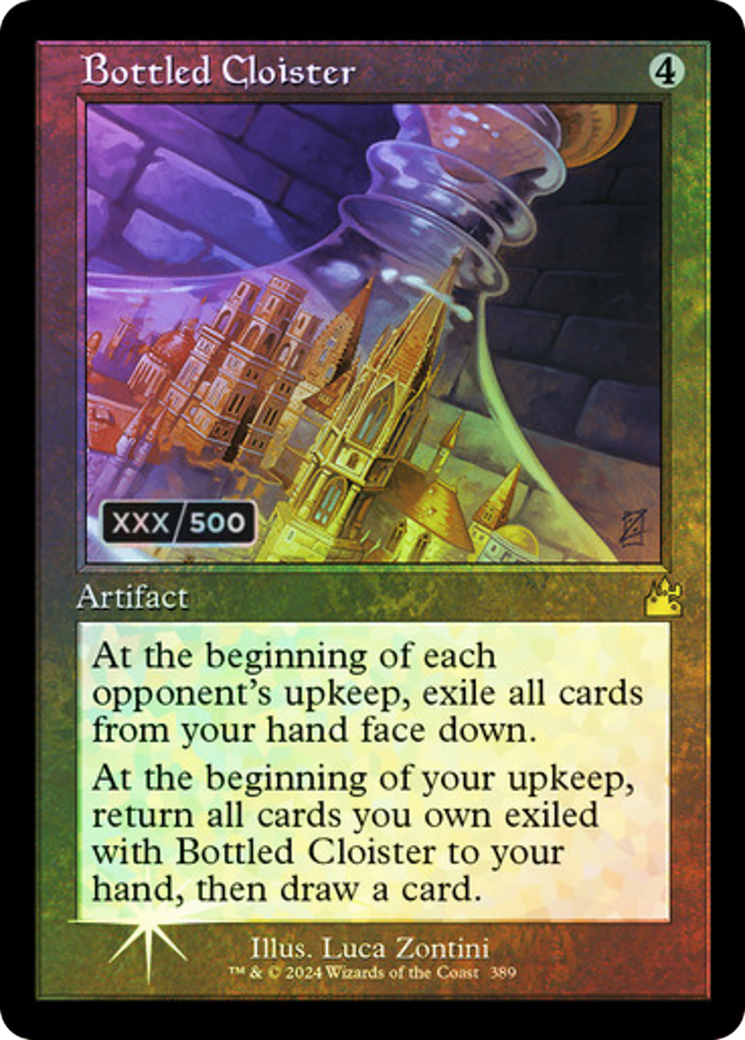 Bottled Cloister (Retro) (Serialized) [Ravnica Remastered] | Grognard Games