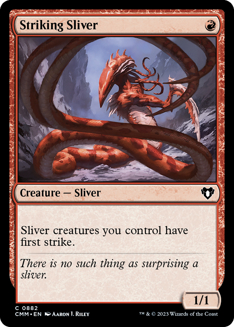 Striking Sliver [Commander Masters] | Grognard Games