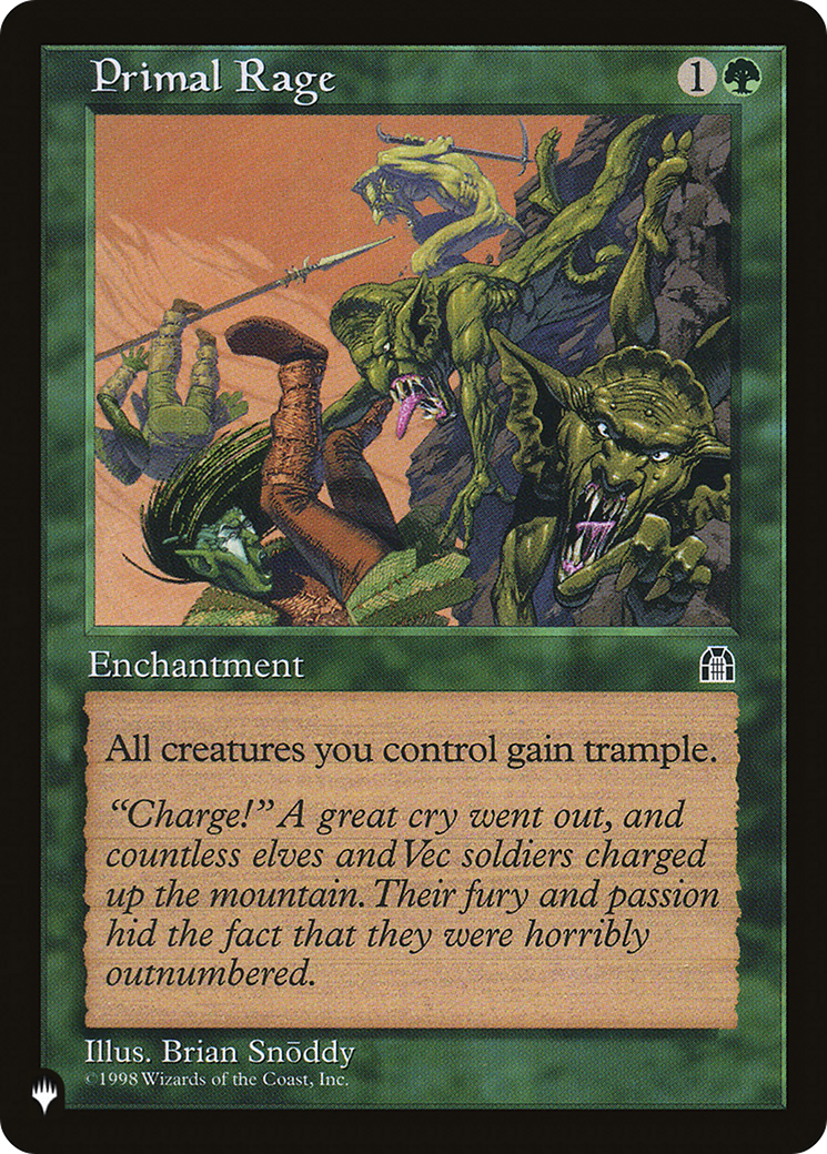 Primal Rage [The List] | Grognard Games