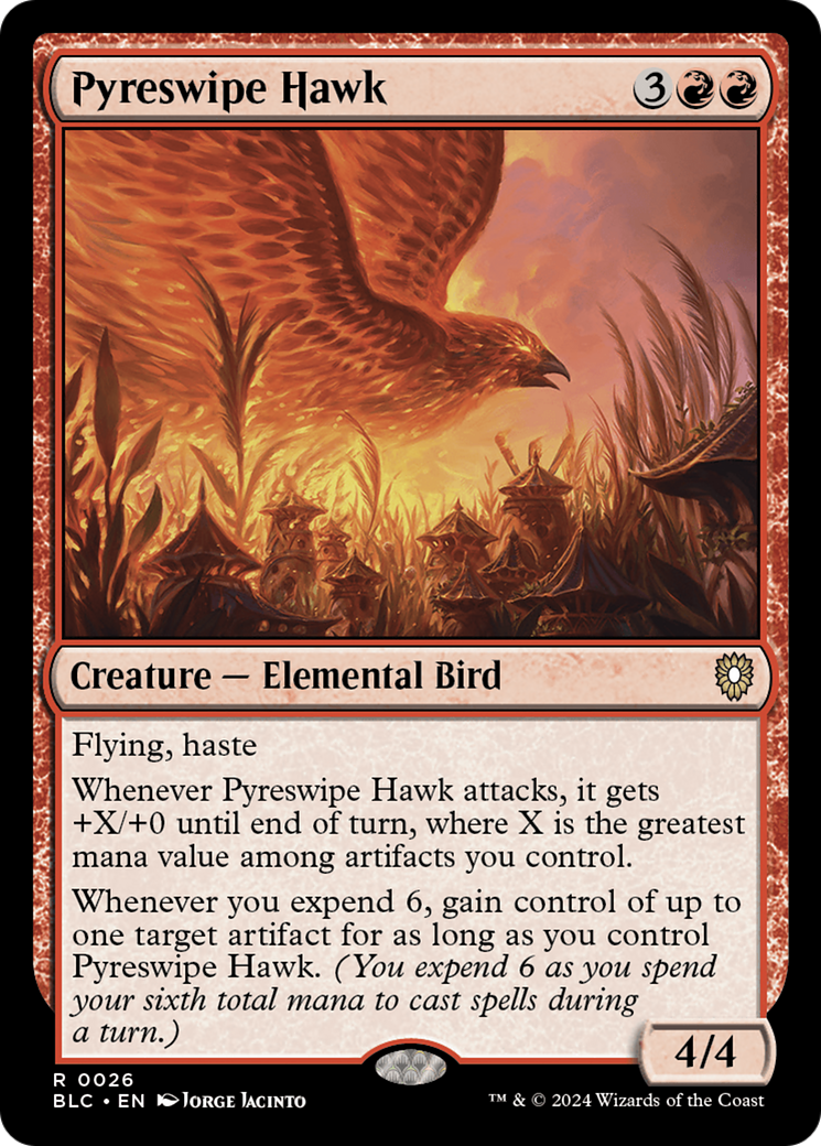 Pyreswipe Hawk [Bloomburrow Commander] | Grognard Games