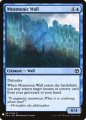 Mnemonic Wall [Mystery Booster] | Grognard Games