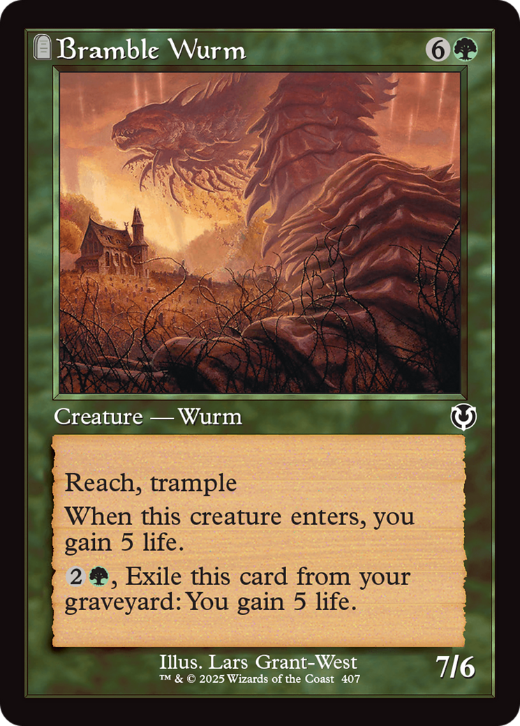 Bramble Wurm (Retro Frame) [Innistrad Remastered] | Grognard Games