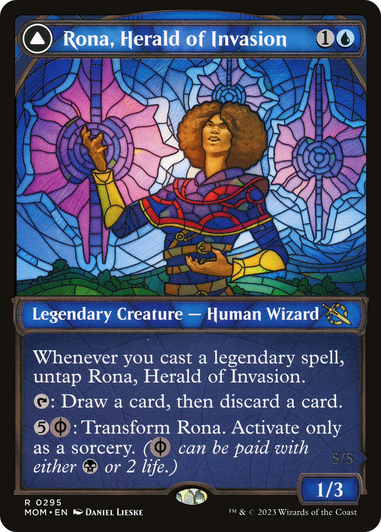 Rona, Herald of Invasion // Rona, Tolarian Obliterator (Showcase Planar Booster Fun) [March of the Machine] | Grognard Games
