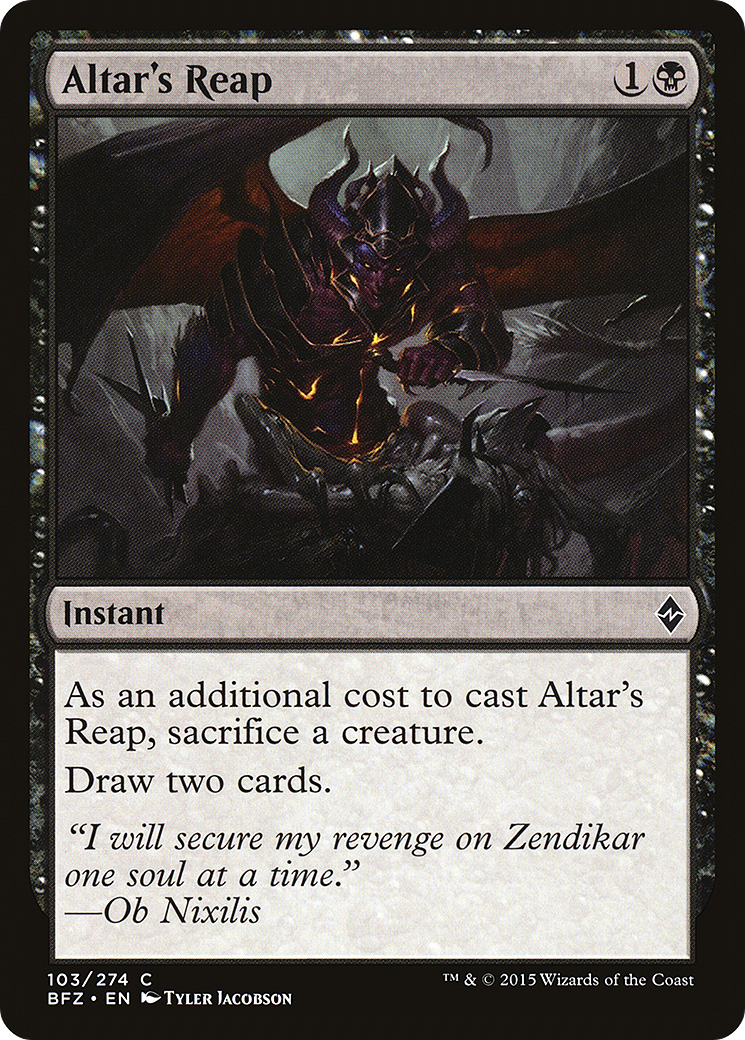Altar's Reap [Battle for Zendikar] | Grognard Games