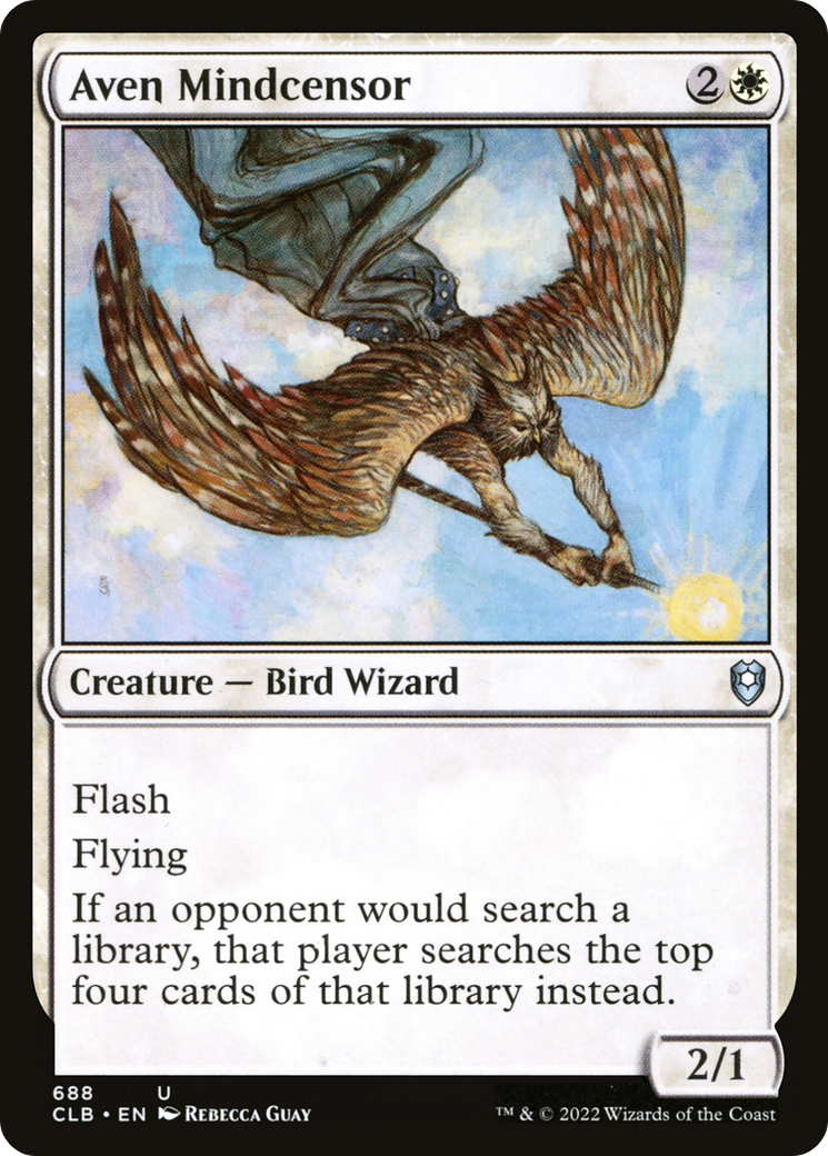 Aven Mindcensor [Commander Legends: Battle for Baldur's Gate] | Grognard Games