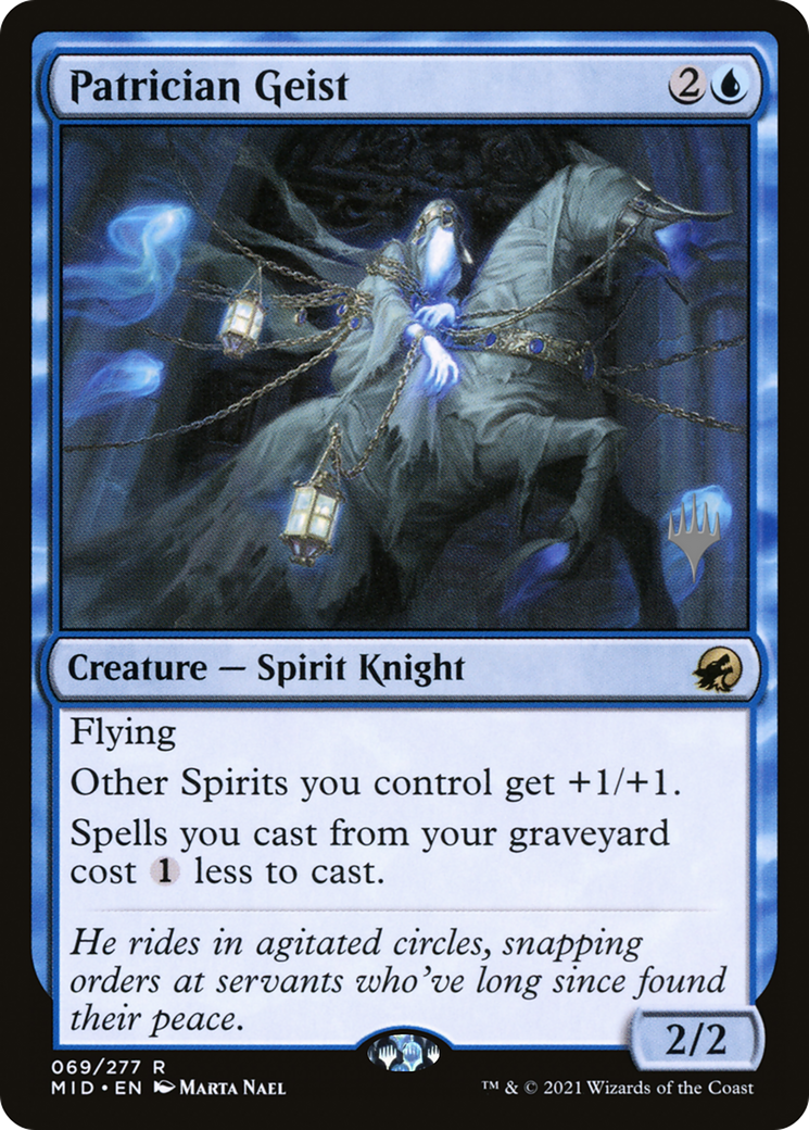 Patrician Geist (Promo Pack) [Innistrad: Midnight Hunt Promos] | Grognard Games