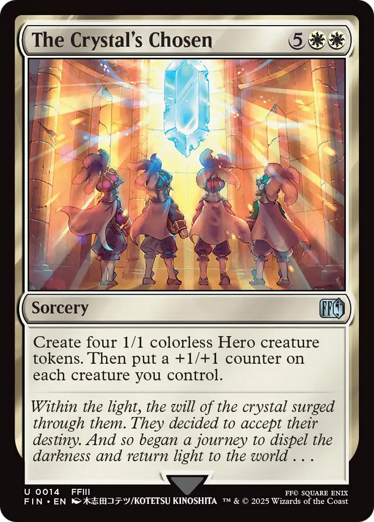 The Crystal's Chosen (FIN-014) - FINAL FANTASY Foil | Grognard Games