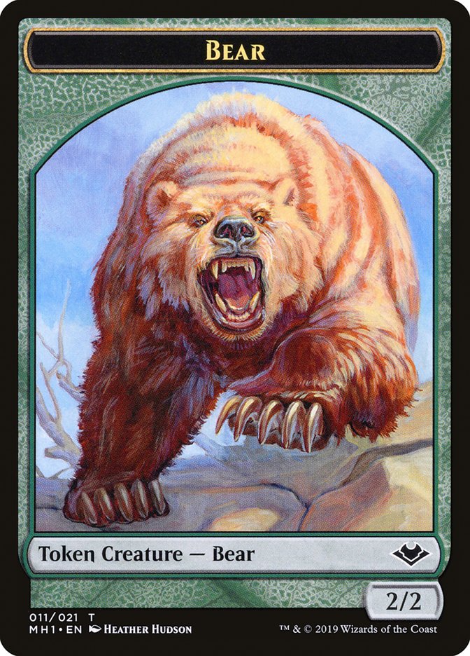 Goblin (010) // Bear (011) Double-Sided Token [Modern Horizons Tokens] | Grognard Games