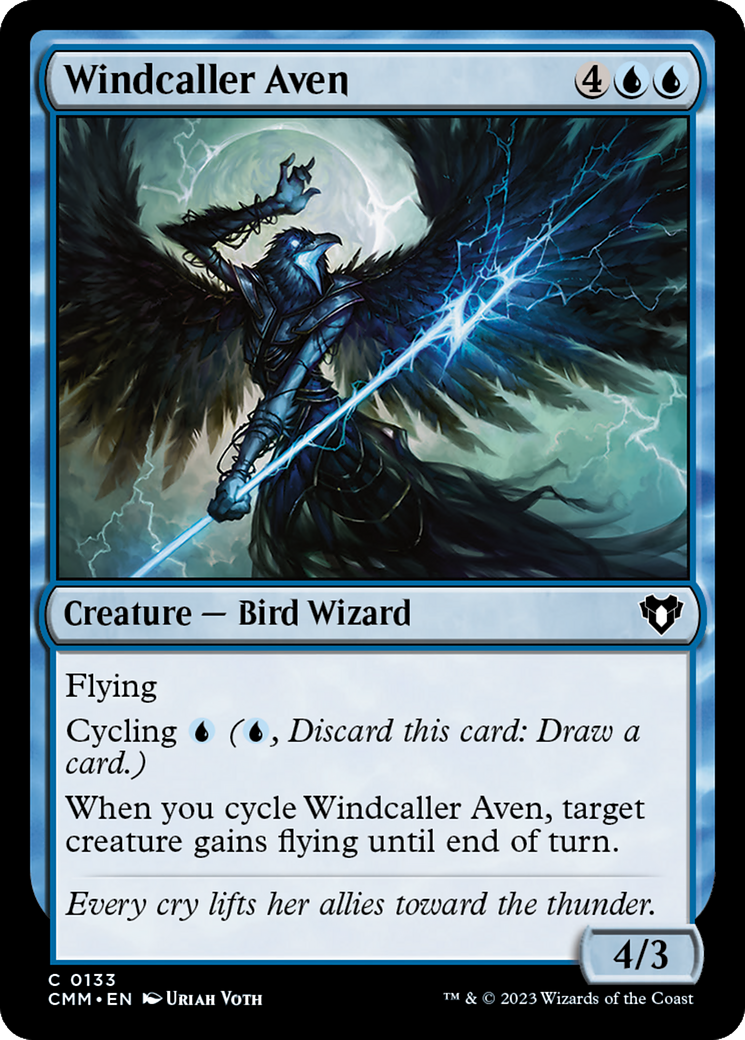 Windcaller Aven [Commander Masters] | Grognard Games