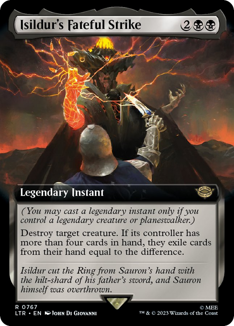 Isildur's Fateful Strike (Extended Art) (Surge Foil) [The Lord of the Rings: Tales of Middle-Earth] | Grognard Games