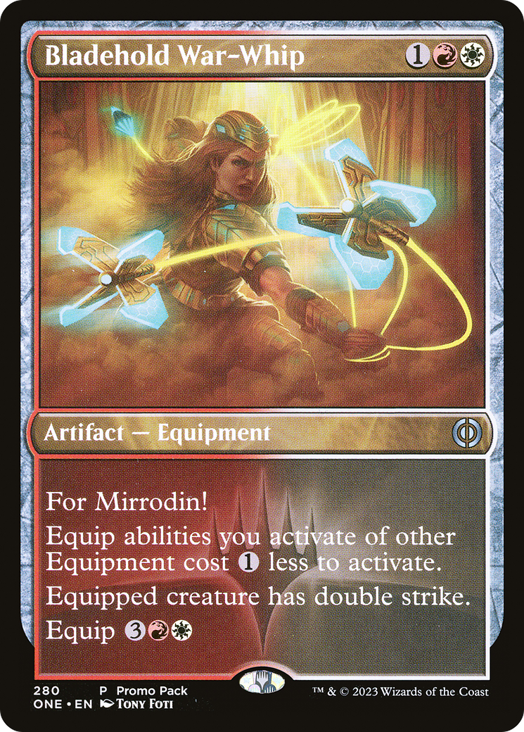 Bladehold War-Whip (Promo Pack) [Phyrexia: All Will Be One Promos] | Grognard Games
