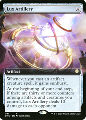 Lux Artillery (Extended Art) [Phyrexia: All Will Be One Commander] | Grognard Games