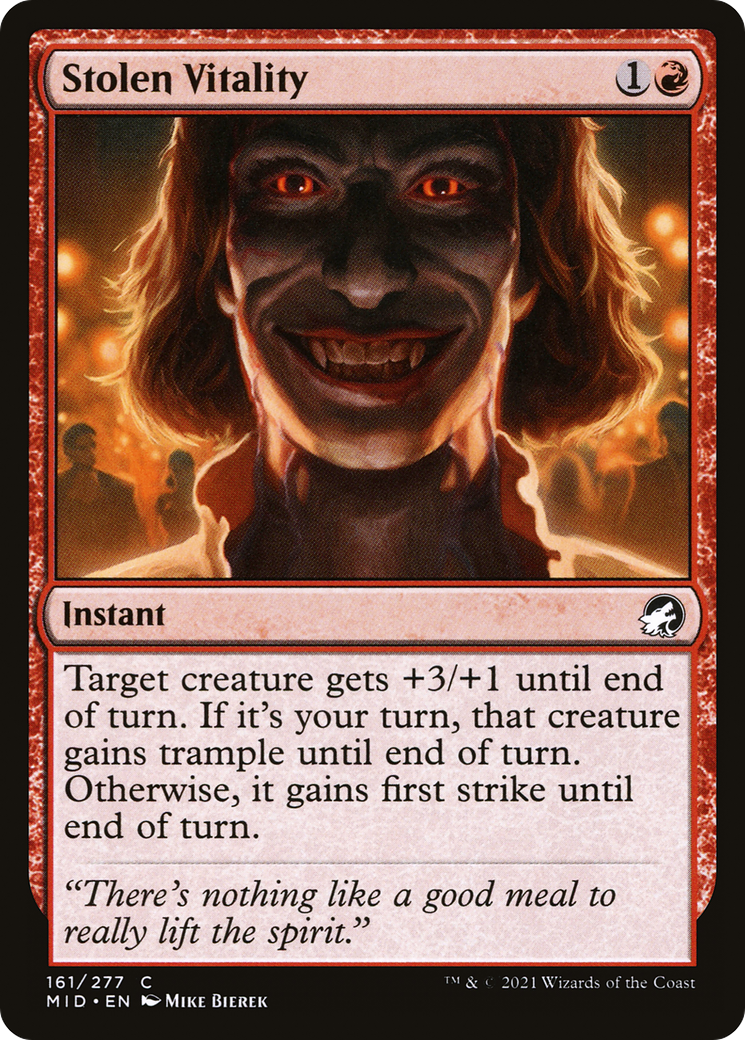 Stolen Vitality [Innistrad: Midnight Hunt] | Grognard Games