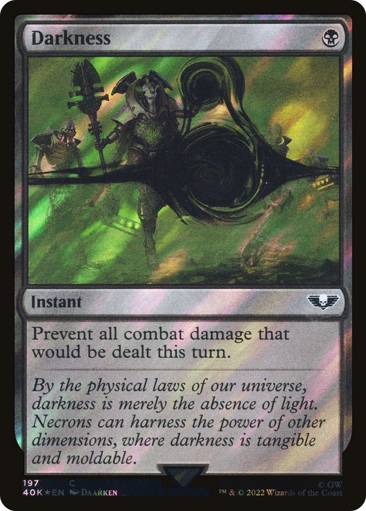 Darkness (Surge Foil) [Universes Beyond: Warhammer 40,000] | Grognard Games