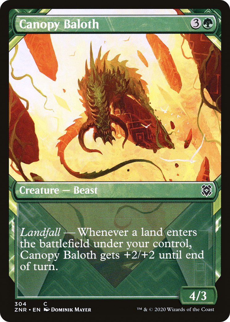 Canopy Baloth (Showcase) [Zendikar Rising] | Grognard Games