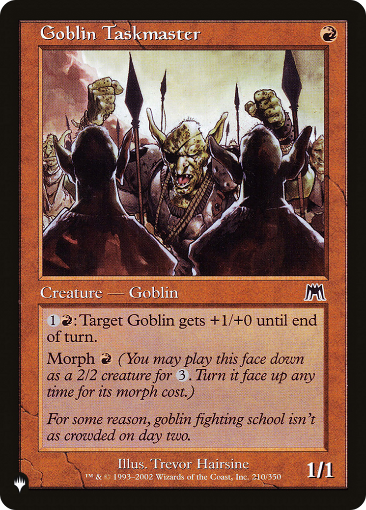 Goblin Taskmaster [The List] | Grognard Games