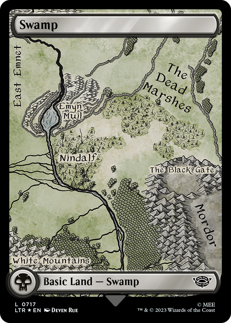 Swamp (0717) (Surge Foil) [The Lord of the Rings: Tales of Middle-Earth] | Grognard Games
