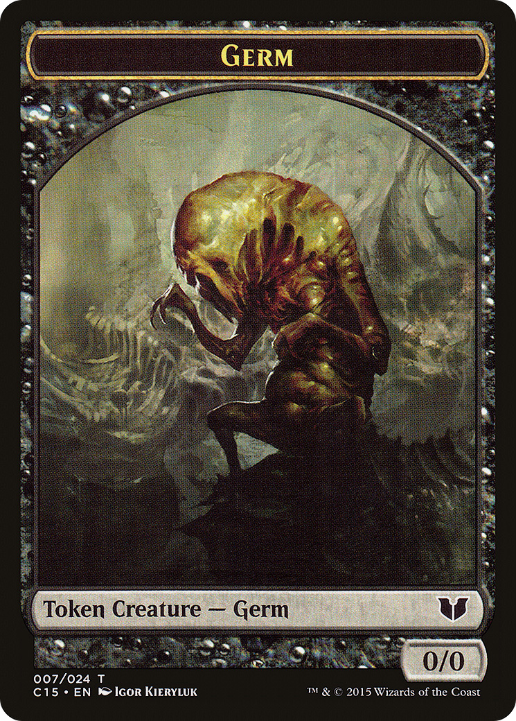 Germ // Zombie Double-Sided Token [Commander 2015 Tokens] | Grognard Games