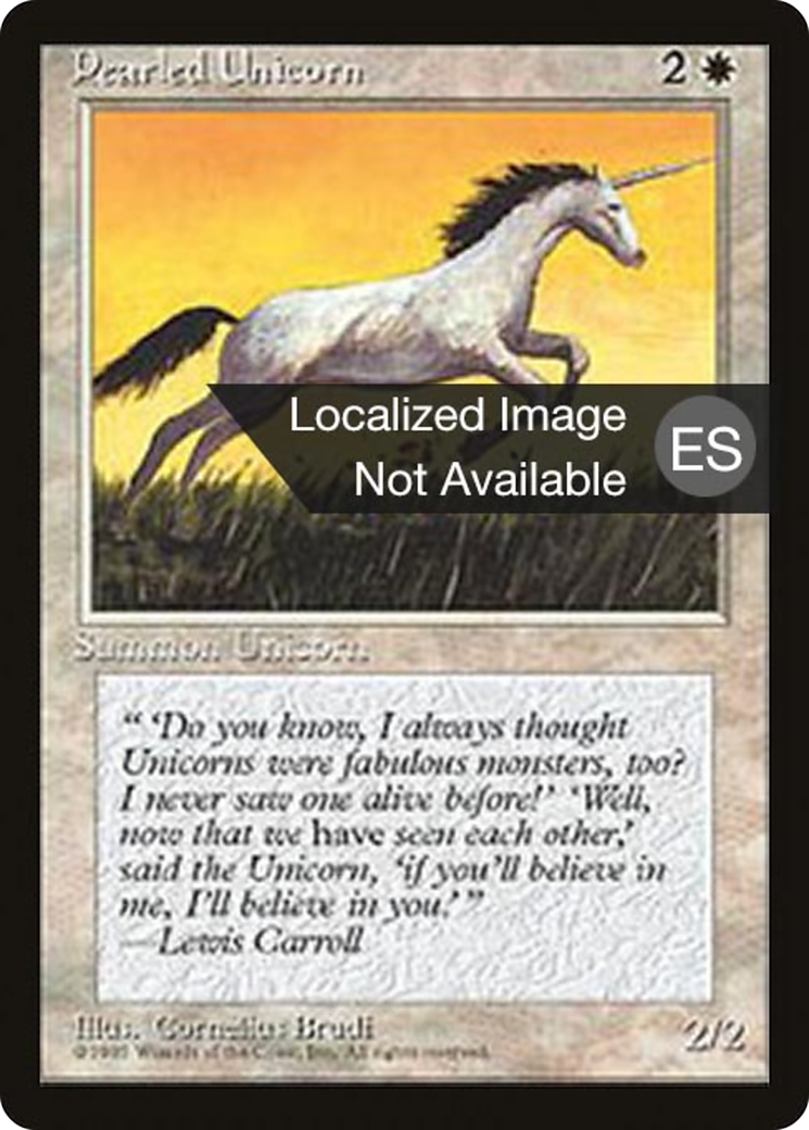 Pearled Unicorn [Fourth Edition (Foreign Black Border)] | Grognard Games