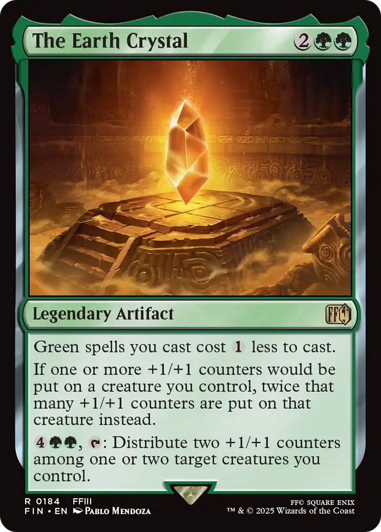 The Earth Crystal (FIN-184) - FINAL FANTASY Foil | Grognard Games