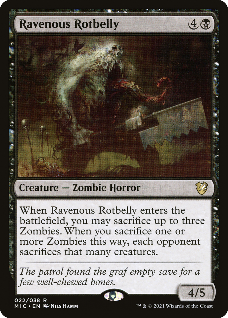 Ravenous Rotbelly [Innistrad: Midnight Hunt Commander] | Grognard Games