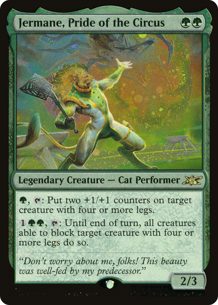 Jermane, Pride of the Circus (Galaxy Foil) [Unfinity] | Grognard Games